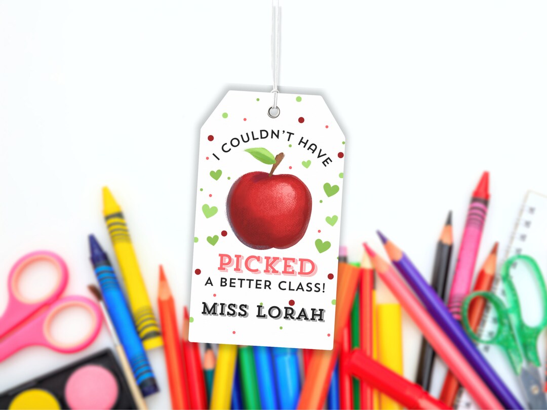 Back to School Teacher Gift Tag Happy First Day of School Tag Kids ...
