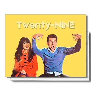 29 Twenty-nine Twenty Nine New Girl Birthday Card Funny - Etsy