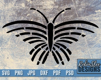 Butterfly svg, butterfly cutfile, butterflies, butterfly clipart, SVG for cricut, cameo and silhouette, eps, pdf, jpg, dxf Included! img005