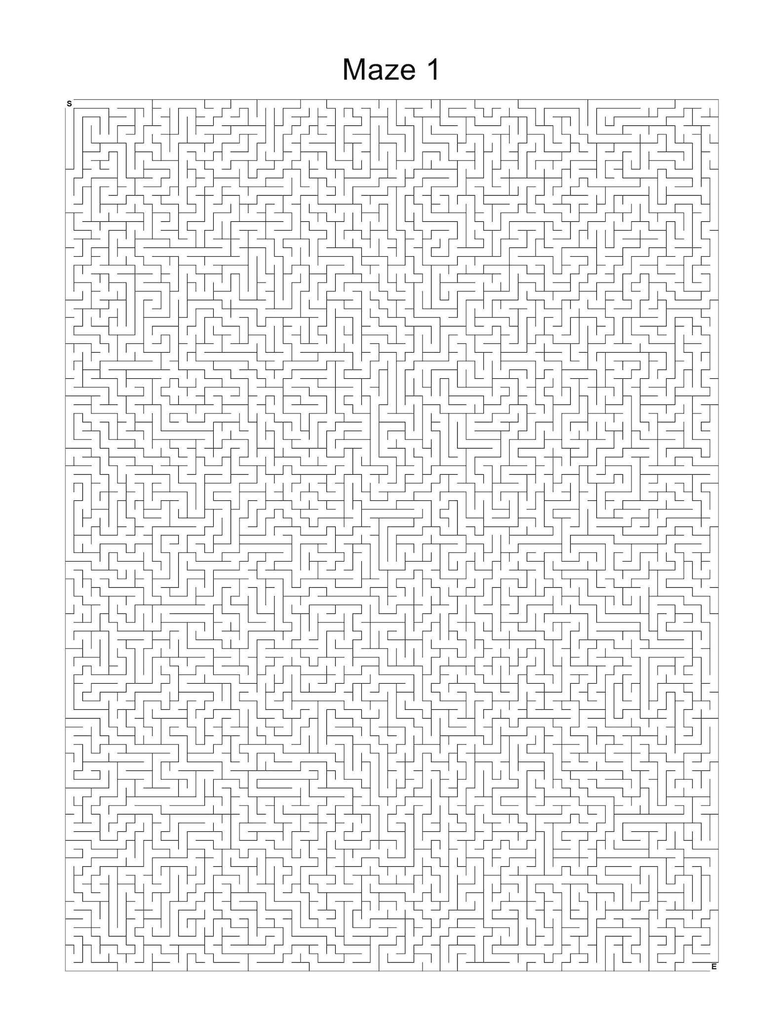 Printable Mazes for Adults - Hard Very Insanely Difficult 100 Mazes