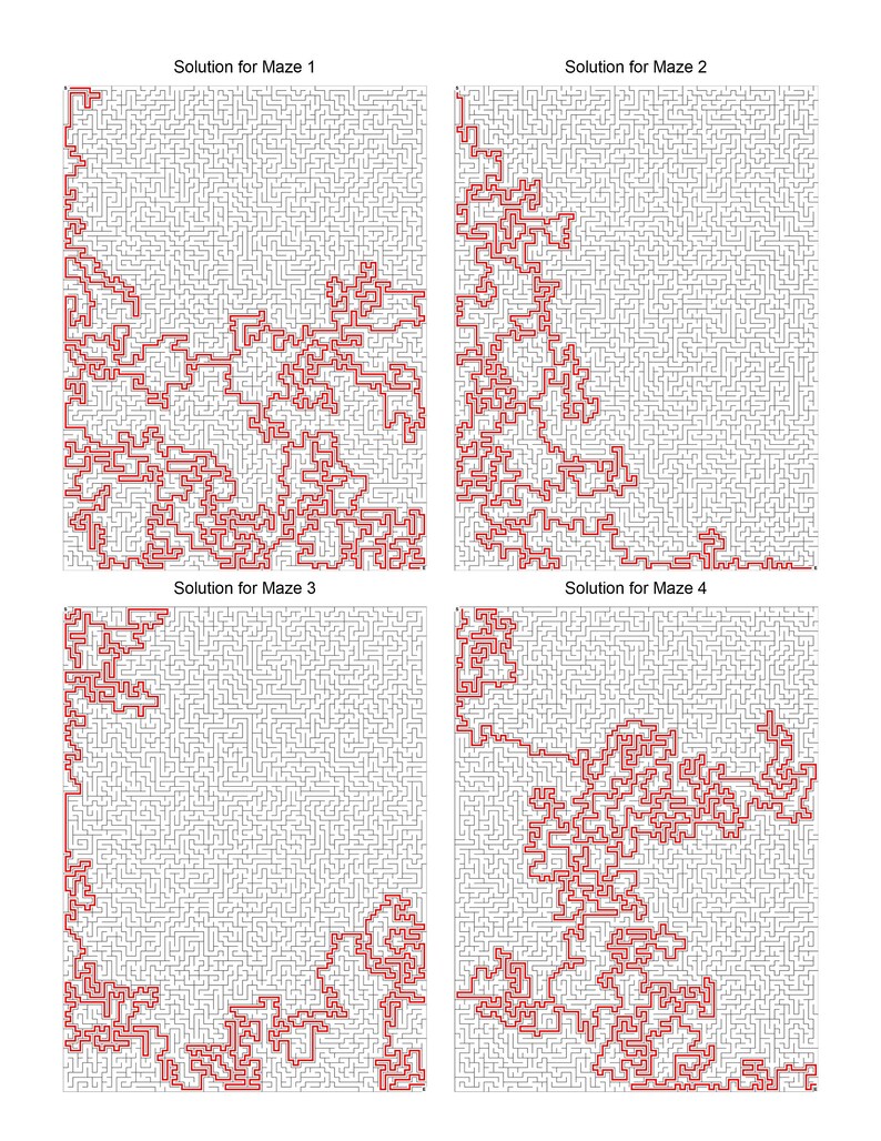 Printable Mazes for Adults - Hard Very Insanely Difficult 100 Mazes ...