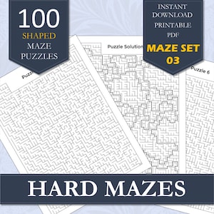100 Expert Level Mazes for Adults - Seriously Tough, Volume 3 | Cognitive Workout Puzzles | Printable Maze PDF Download | Brain-Teasing