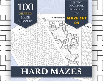 100 Expert Level Mazes for Adults - Seriously Tough, Volume 3 | Cognitive Workout Puzzles | Printable Maze PDF Download | Brain-Teasing