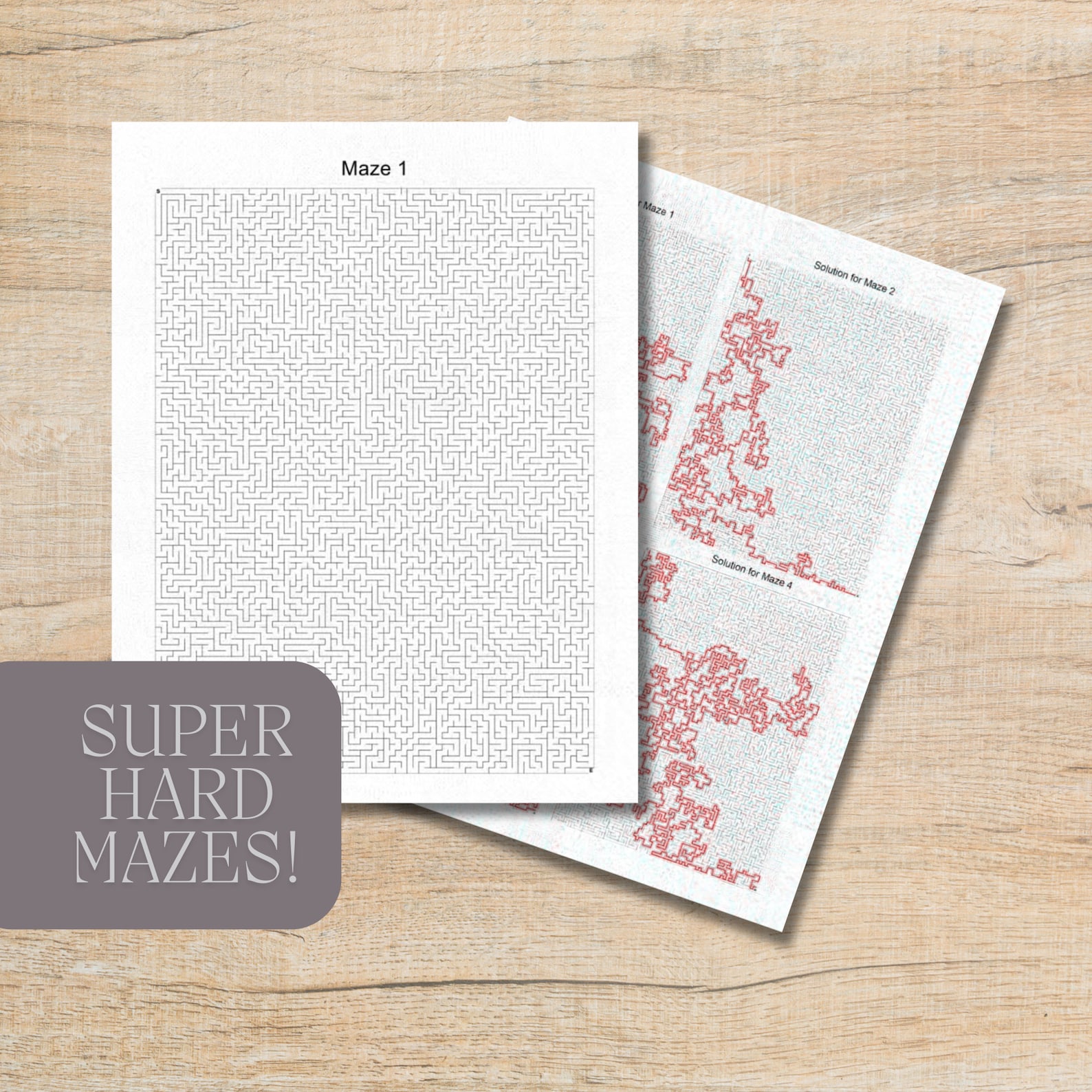 Printable Mazes for Adults - Hard Very Insanely Difficult 100 Mazes ...