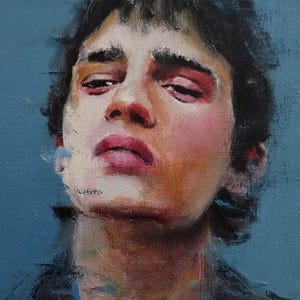Portrait à l'huile d'un garçon. Original et unique, à encadrer et à décorer.