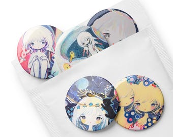 Printful / Set of pin buttons