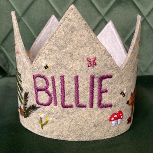 Birthday crown forest theme from 1 year