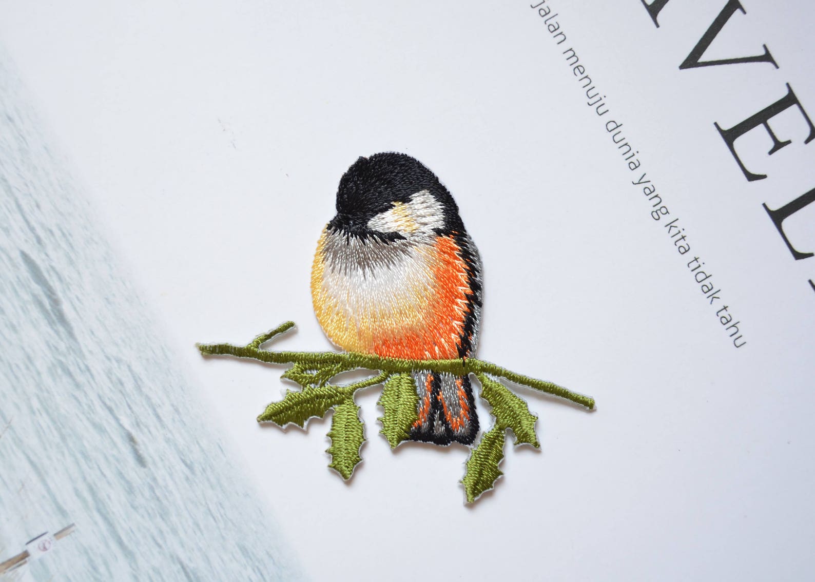 Embroidered Small Bird Patch ironon Bird Patch embroidered Etsy