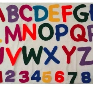ABC's Felt Letters & Numbers 0-9 - Felt Story/Flannel Board Story