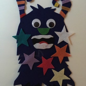 Star Monster Felt/Flannel Board Story for Early Childhood Education
