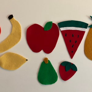 Vegetables & Fruit Felt Pieces Children's Felt/Flannel Board Story image 2