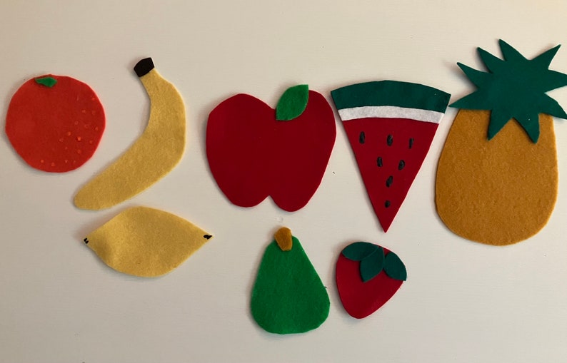 Vegetables & Fruit Felt Pieces Children's Felt/Flannel Board Story image 2