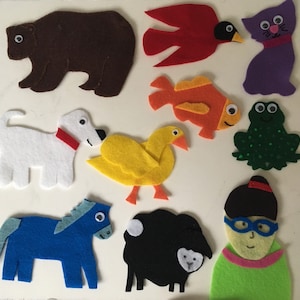 Brown Bear, Brown Bear What Do You See? Children&#39;s Felt Story/Children&#39;s Flannel Board Story