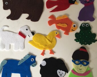 Brown Bear, Brown Bear What Do You See? Children's Felt Story/Children's Flannel Board Story