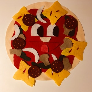 I Am A Pizza Felt Story - Histoires de feutre pour enfants / Histoire de panneau de flanelle