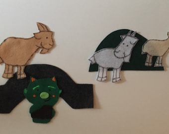 Three Billy Goats Gruff Felt Board Story - Children's Felt / Flannel Story for Early Childhood Education