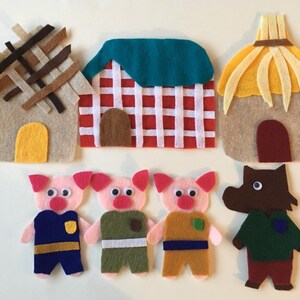 The Three Little Pigs - Children's Felt / Flannel Story for Early Childhood Education