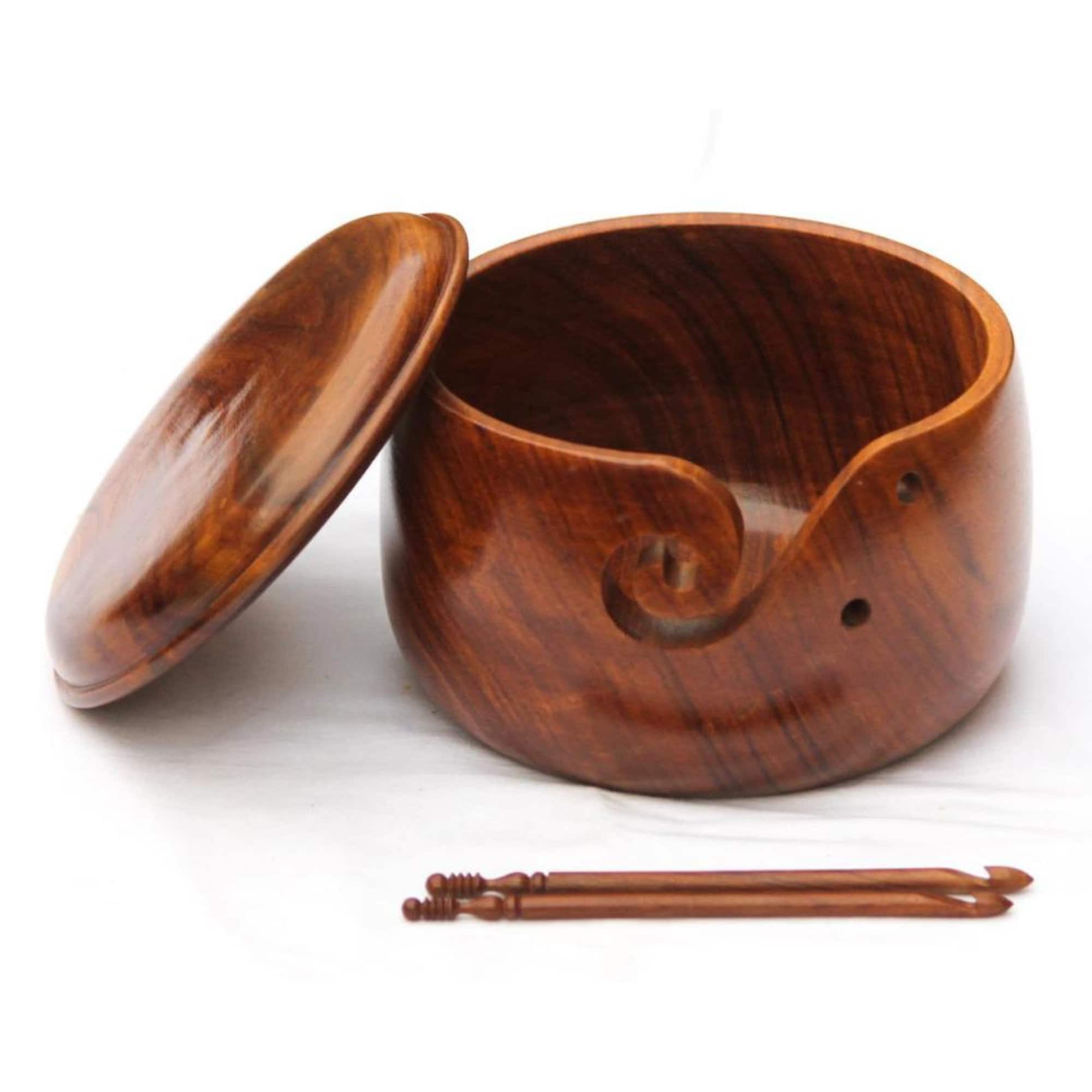 Yarn Bowl, Wooden Box With Button Lid, Wooden Button Box, Sewing Box, Craft  Box, Knickknack Bowl Etc Hand Turned From Various Woods. 