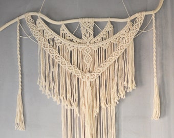 Large Macrame Wall Hanging, Boho Home Decor, 60x40 inches