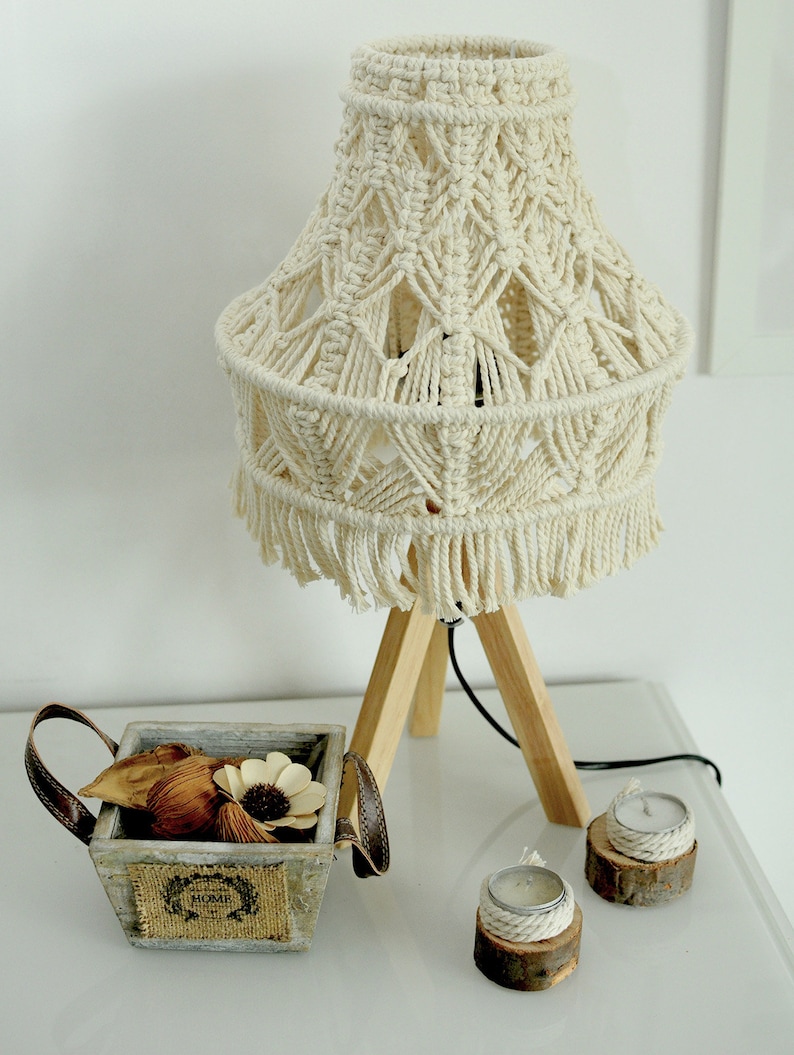 Абажур в технике макраме фото и схемы