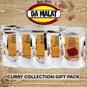 Curry Spices Collection Gift Pack | British Indian Restaurant | garam masala | tandoori | curry base gravy | mixed powder | Kashmiri