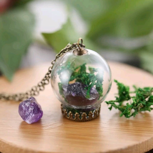 Crystal Terrarium Necklace