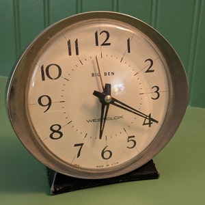 Vintage Westclox Big Ben Alarm Clock 5 Inch Manual Wind - model 53647