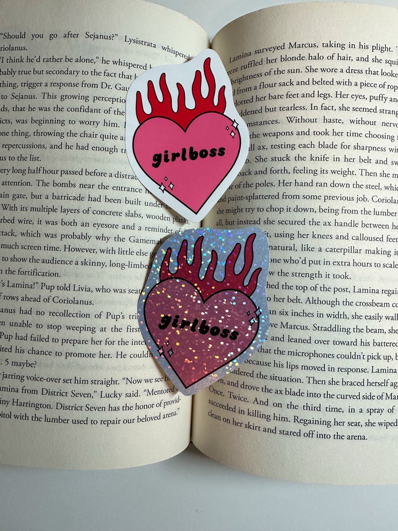 Girlboss Sticker | Glitter Sticker | Work Gift | Corporate Baddie ...