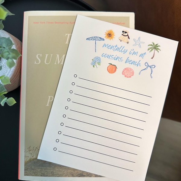 Mentally I’m At Cousins Beach | TSITP notepad | The Summer I Turned Pretty Stationary | Conrad and Belly | Bookish Gift | Gifts For Readers