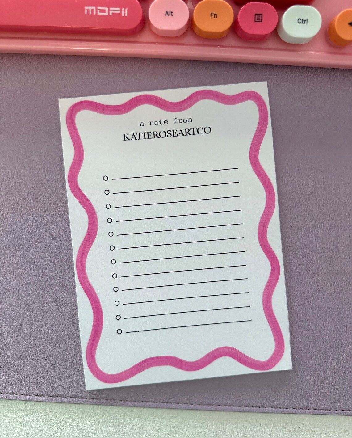 Custom Name Notepad | A Note From | Personalized Office Gift ...