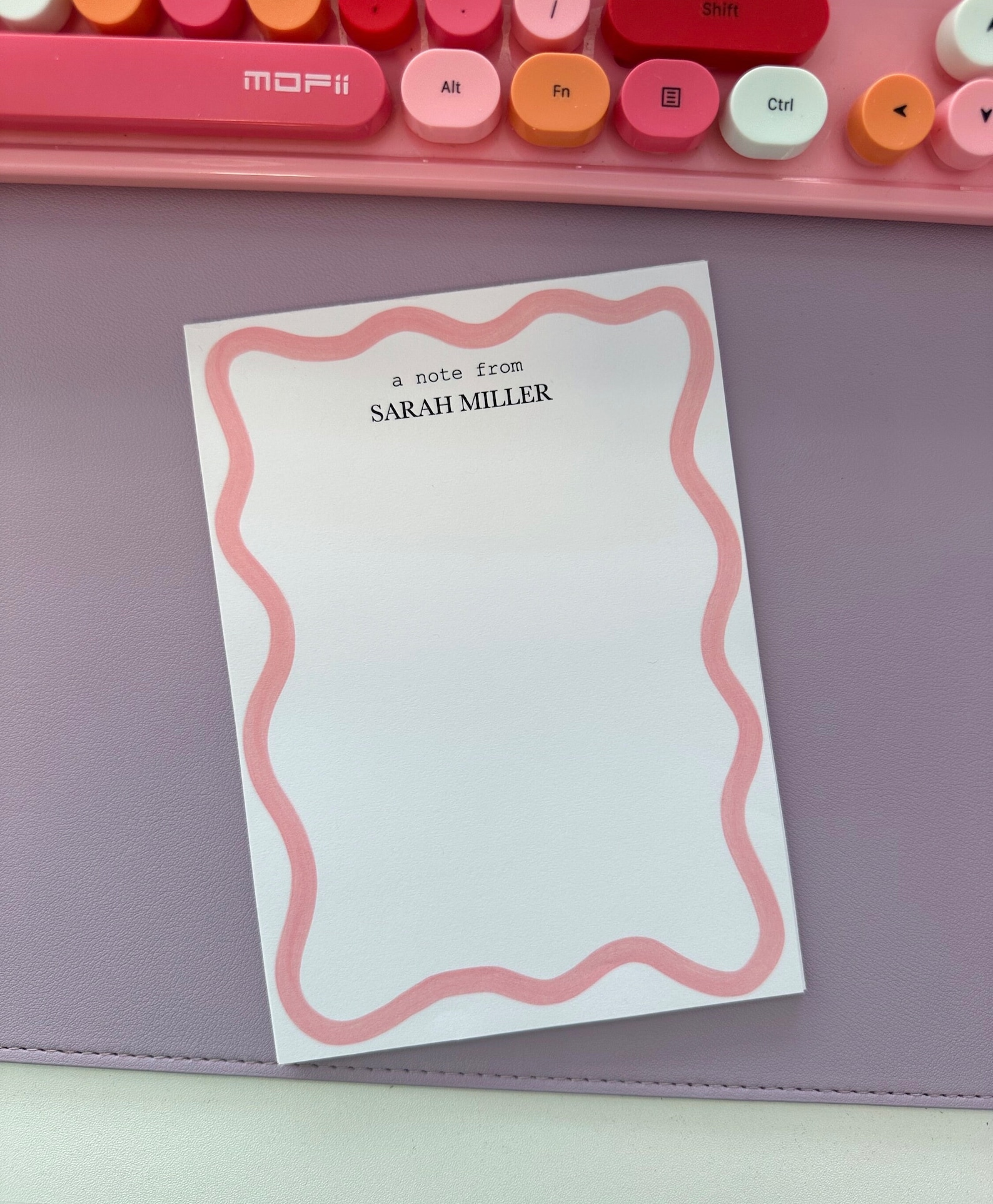 Custom Name Notepad | A Note From | Personalized Office Gift ...