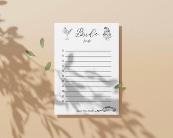 Bride To Do List Custom | Bridal Shower Gift | Future Mrs Notepad | Engagement Gift | Wedding Planning Checklist | Bride To Be Gift Idea