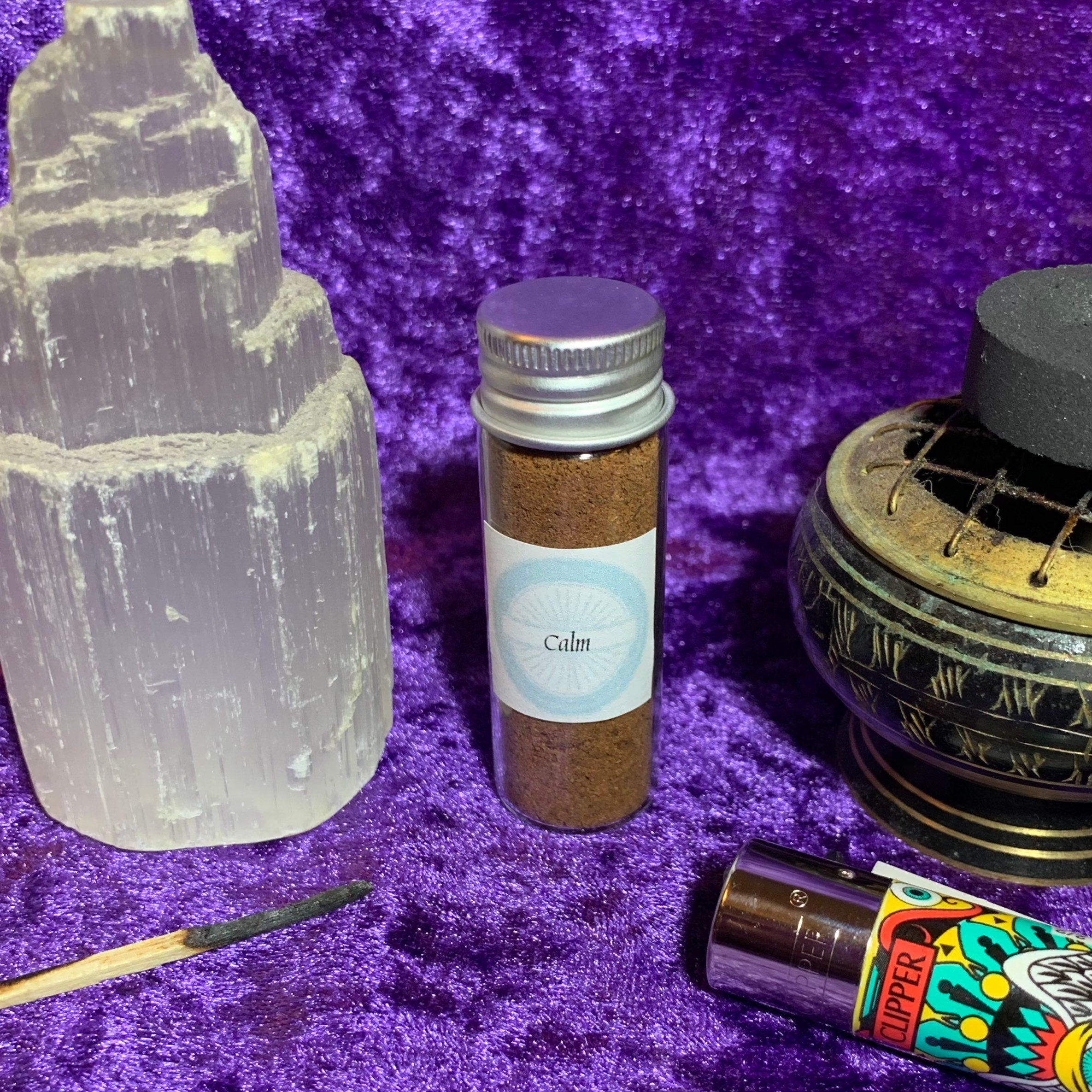 Calm meditation Herbal incense powder incense blend Etsy