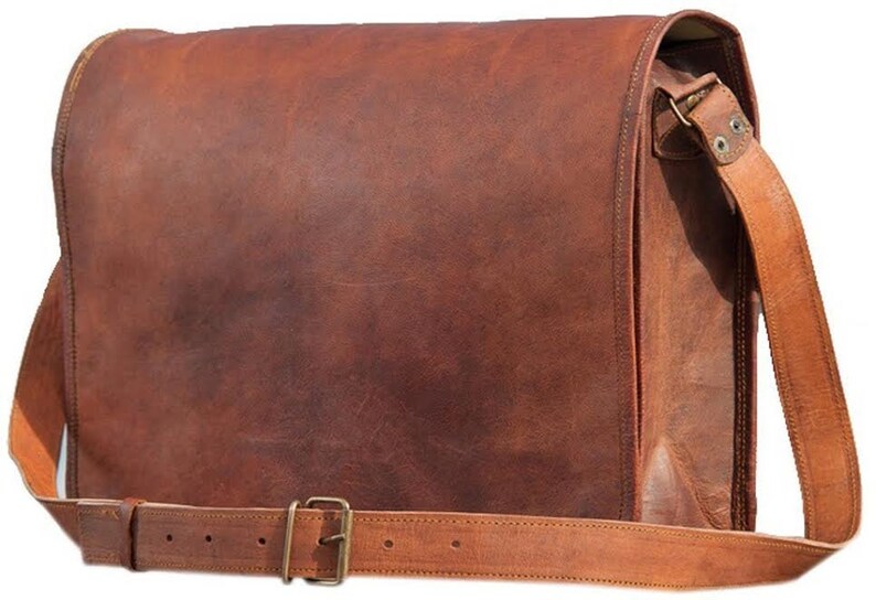Leather Messenger Bag 15 Leather Laptop Bag Etsy