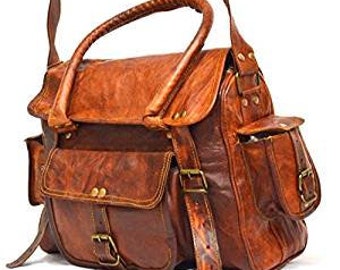 11/13 inches Leather Handmade Vintage Leather Satchel Bag for Women Satchel Bag A Perfect Gift for anyone!