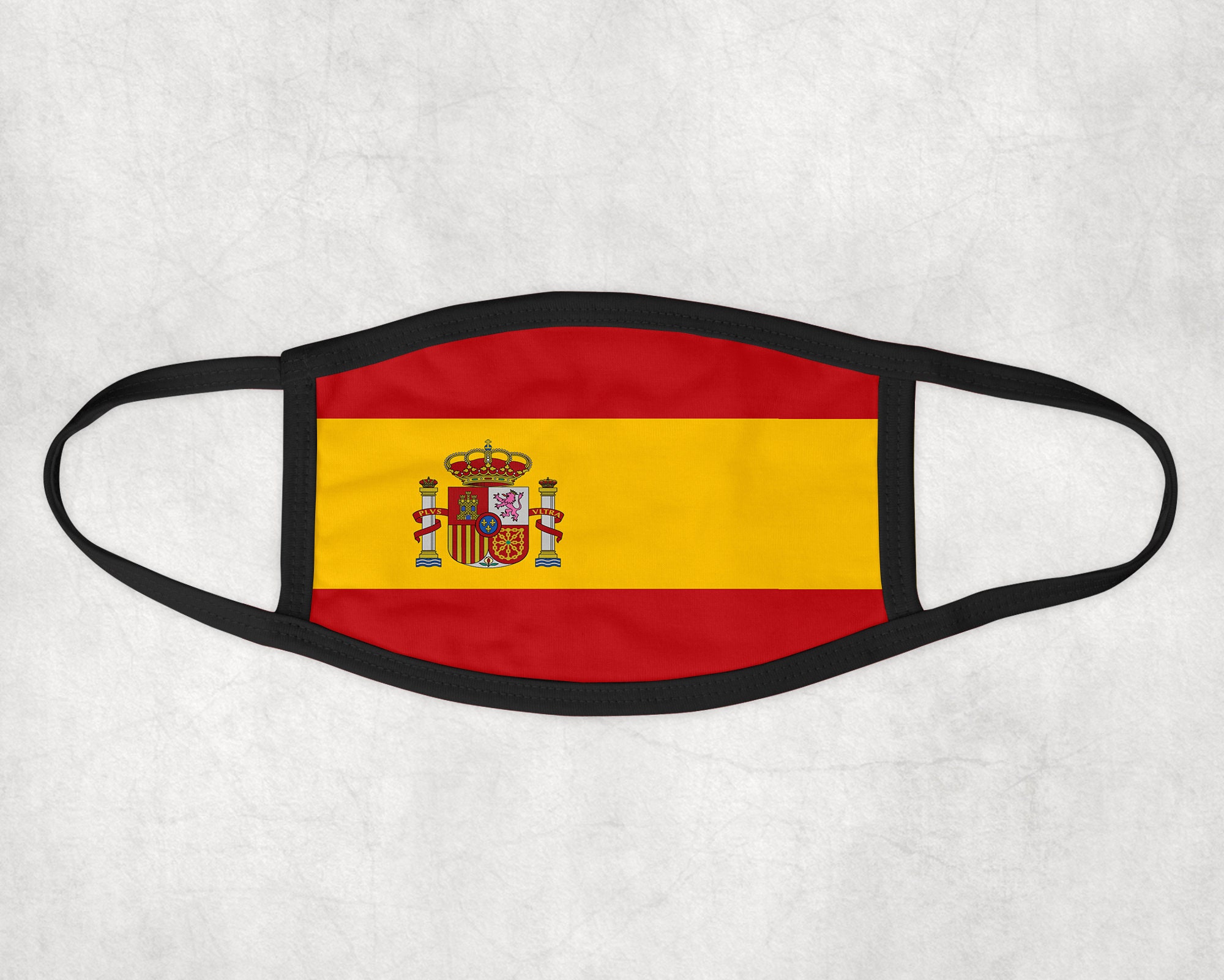 Spain Flag Face Mask Washable Spanish Face Cover Dust Mask Etsy