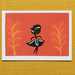 Cartolina "La Ballerina", cartolina per bambini, A6