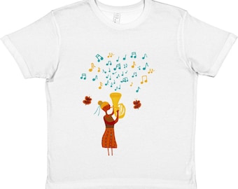 Children's T-shirt "Ms Tuba", 100% cotton