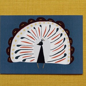 Postal "O Pavão", postal infantil, A6