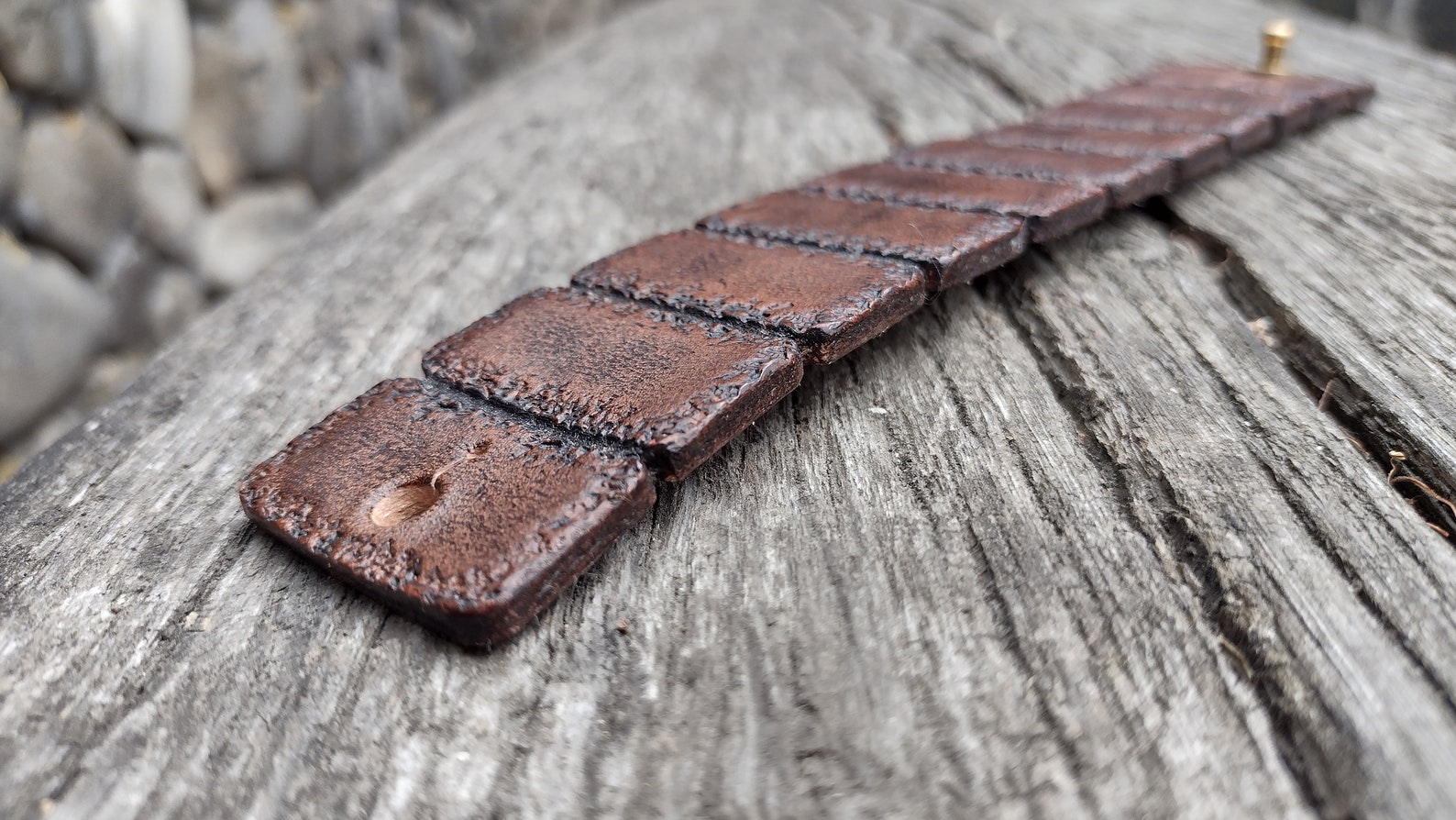 Handmade leather bracelet Etsy
