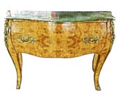 Louis XV Bombe Server Commode Chest Console End Side Table Sideboard Buffet