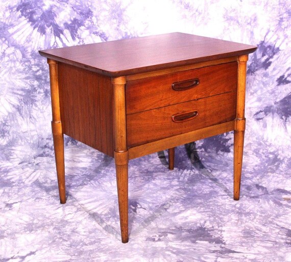 Mid Century Modern Nightstand End Side Table Commode Chest Etsy