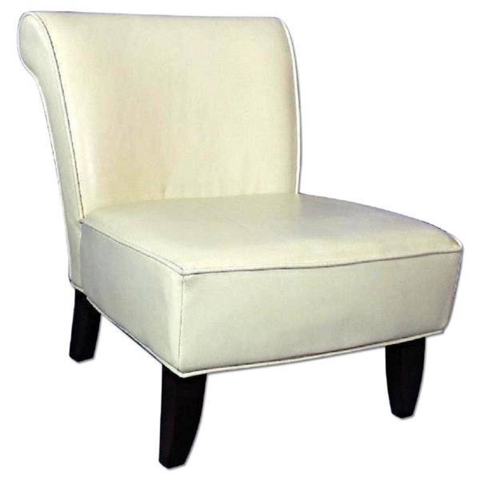 Genuine Leather Slipper Lounge Chair Side Mid Century Modern Etsy