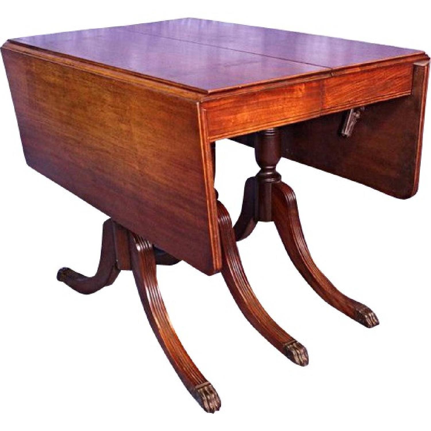 1930 Duncan Phyfe Antique Mahogany Drop Leaf Dining Table Etsy 1930 Duncan Phyfe Antique Mahogany Drop Leaf Dining Table Etsy