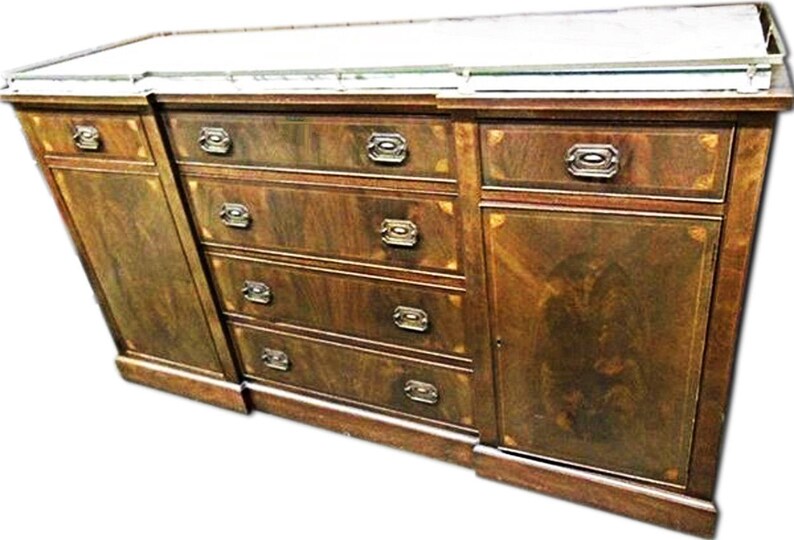 Buffet Anrichte Mit Marmorplatte Antik