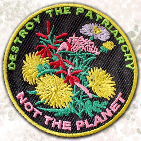 Climate Feminist Patch | Destroy The Patriarchy Not The Planet