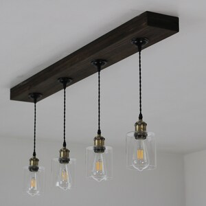 The Homestead- 48" Beam Light with 4 pendant Sockets