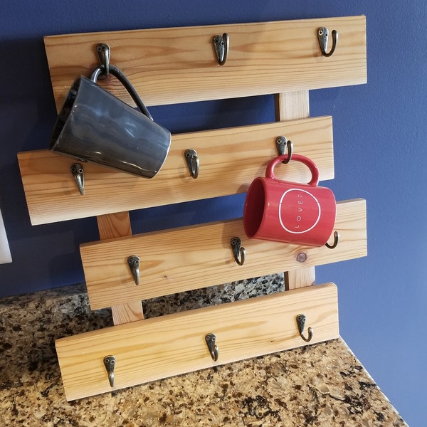 Coffee Mug Rack Etsy