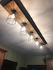 Rustic Farmhouse Beam Light - Light Fixtures up to 8 feet long!- Rustic track lighting- wood beam light- Made in the USA