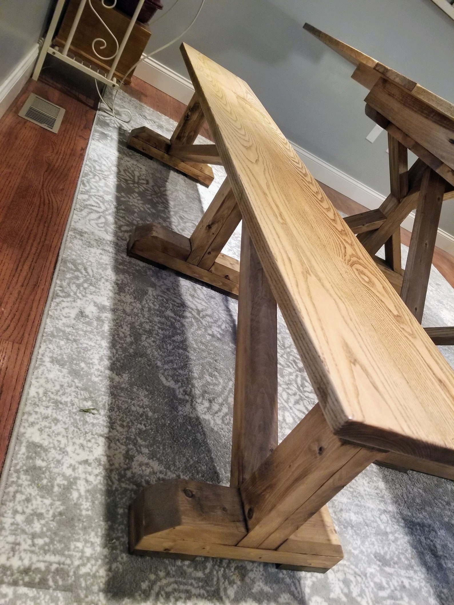 Expandable Farmhouse Table with Leaf Storage Etsy